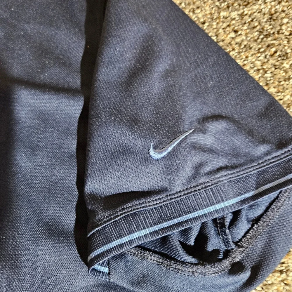 Nike Golf Mens‎ Large Navy Blue Fit Dry Short Sleeve Polo Shirt 266999-451